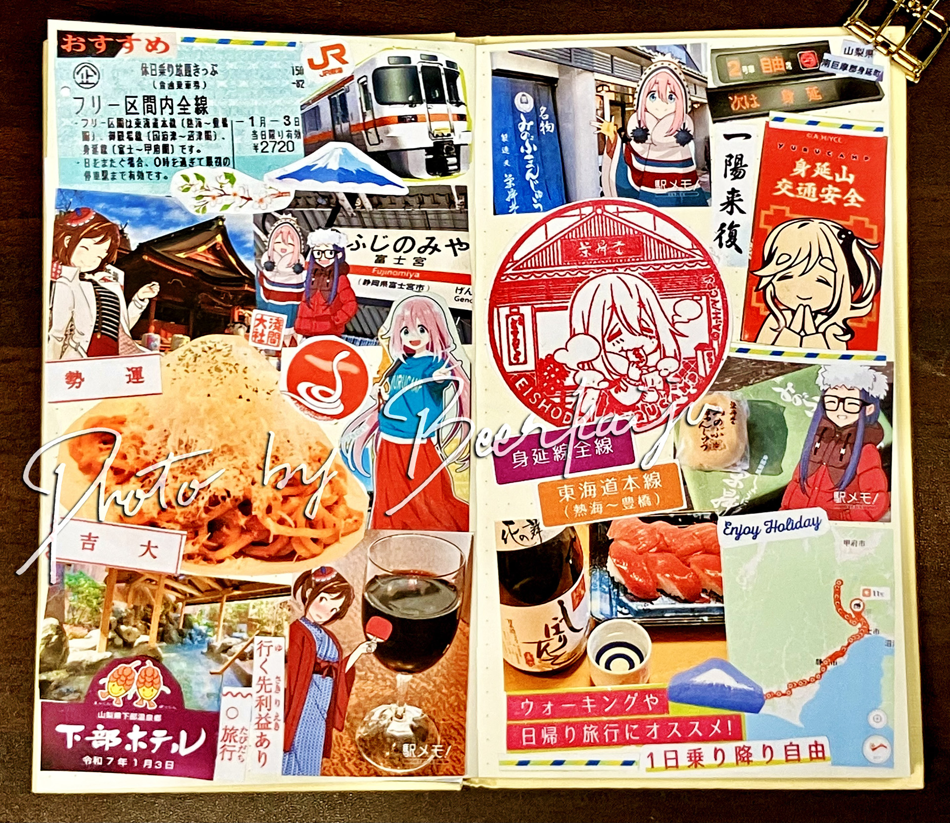 浅間大社、下部温泉、身延。身延線沿線の旅の様子。