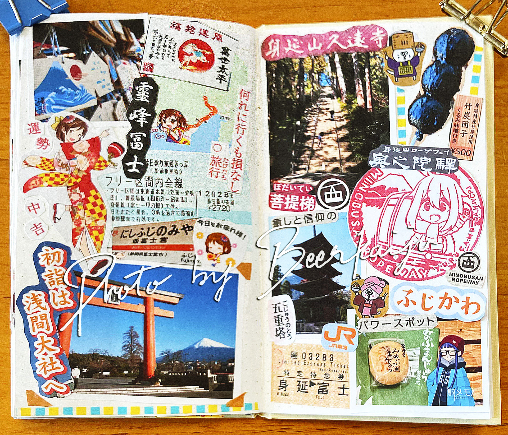 富士山本宮浅間大社と身延山久遠寺と菩提梯、竹炭団子、みのぶまんじゅう